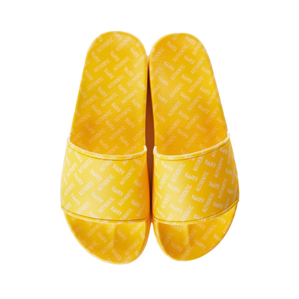Kappa Authentic Solime 1 Slides Yellow Brown | PY4150976