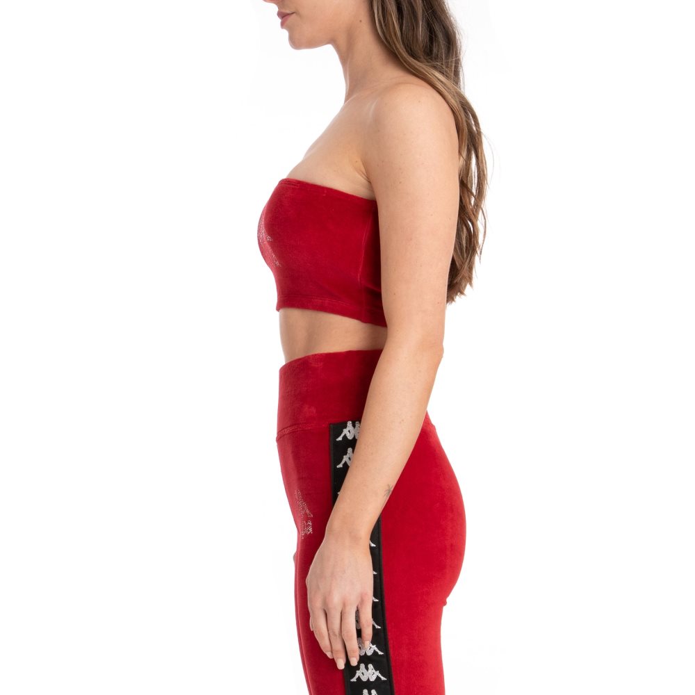 Kappa Authentic Swirlie Bandeau Red | WE1846029