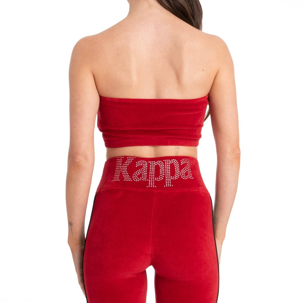 Kappa Authentic Swirlie Bandeau Red | WE1846029
