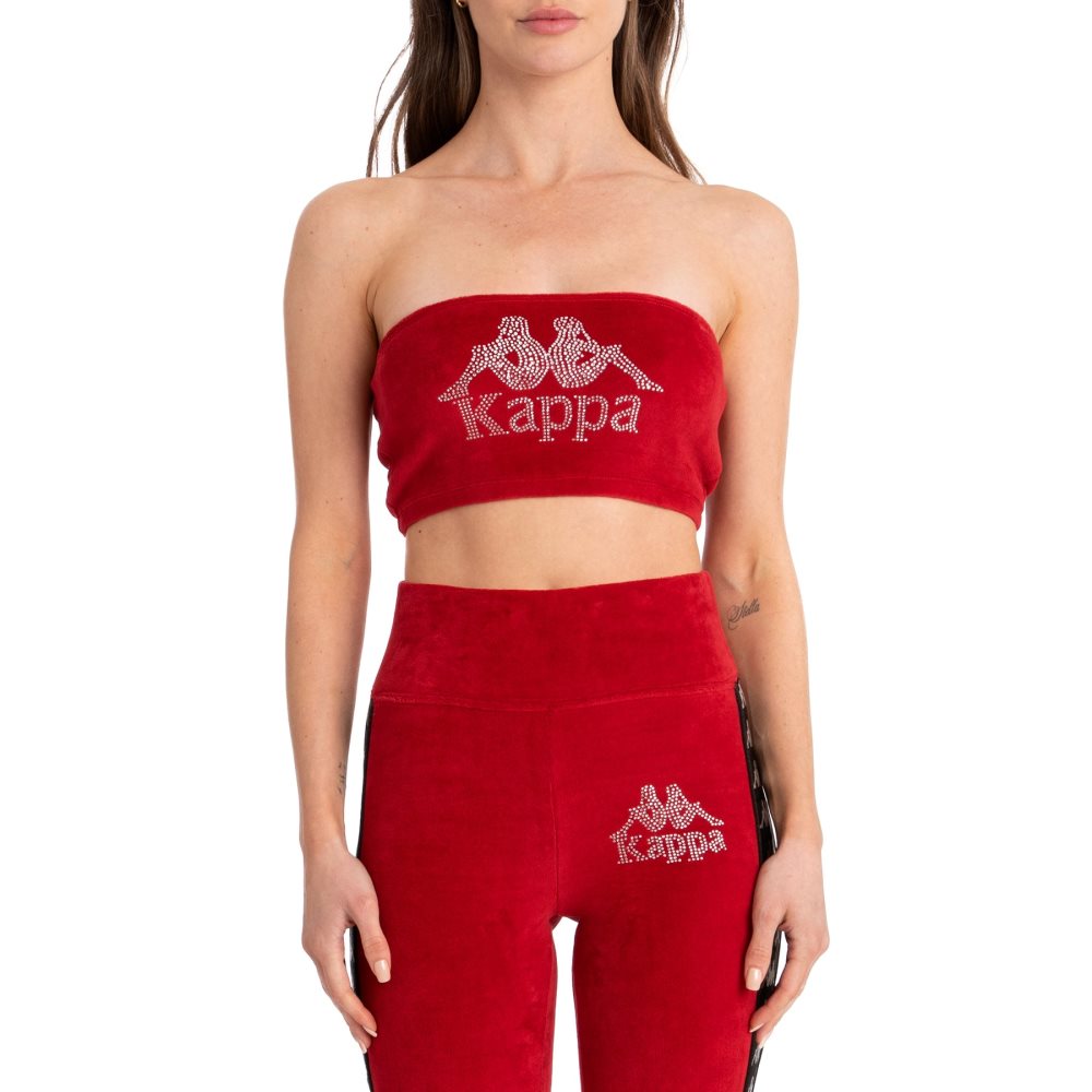 Kappa Authentic Swirlie Bandeau Red | WE1846029