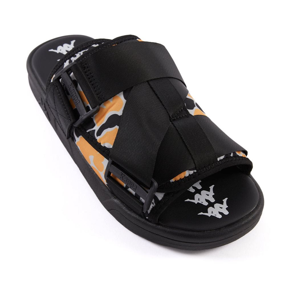 Kappa Authentic Taisy 1 Slides Black Light Yellow | BO3104975