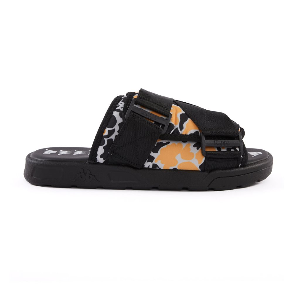 Kappa Authentic Taisy 1 Slides Black Light Yellow | BO3104975