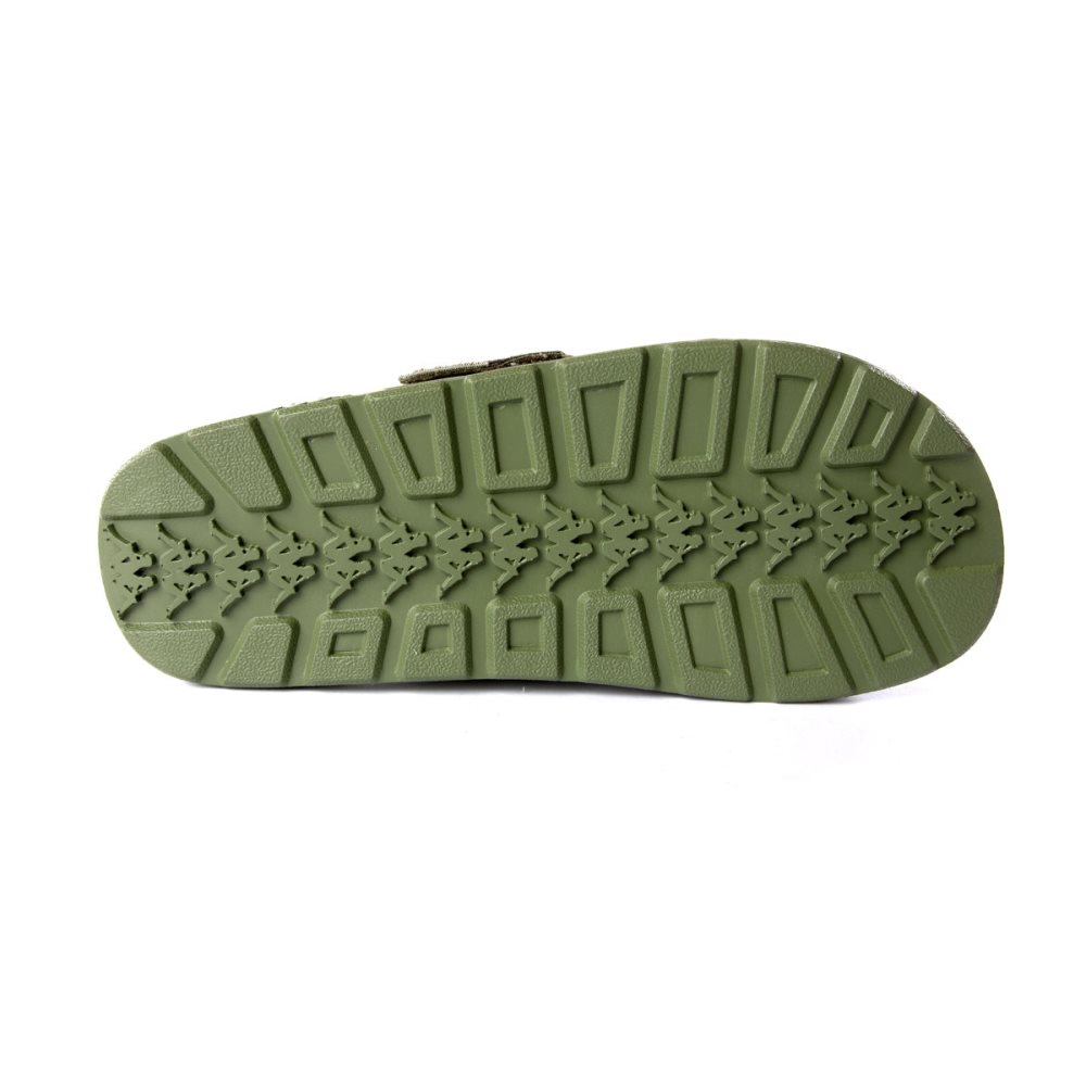 Kappa Authentic Taisy 1 Slides Green Olive Pink | VQ8130946