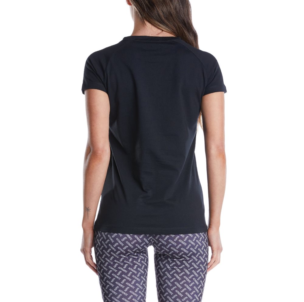 Kappa Authentic Taklyc T Shirts Black Brown | IC6187043