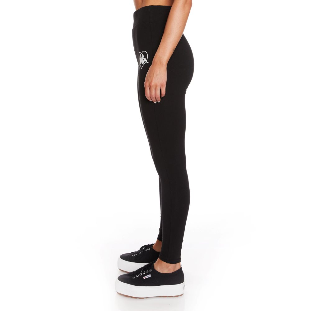 Kappa Authentic Tarnow Leggings Black | BM6024183