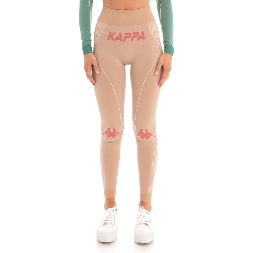 Kappa Authentic Trybunalski Knit Leggings Beige | ER8492107