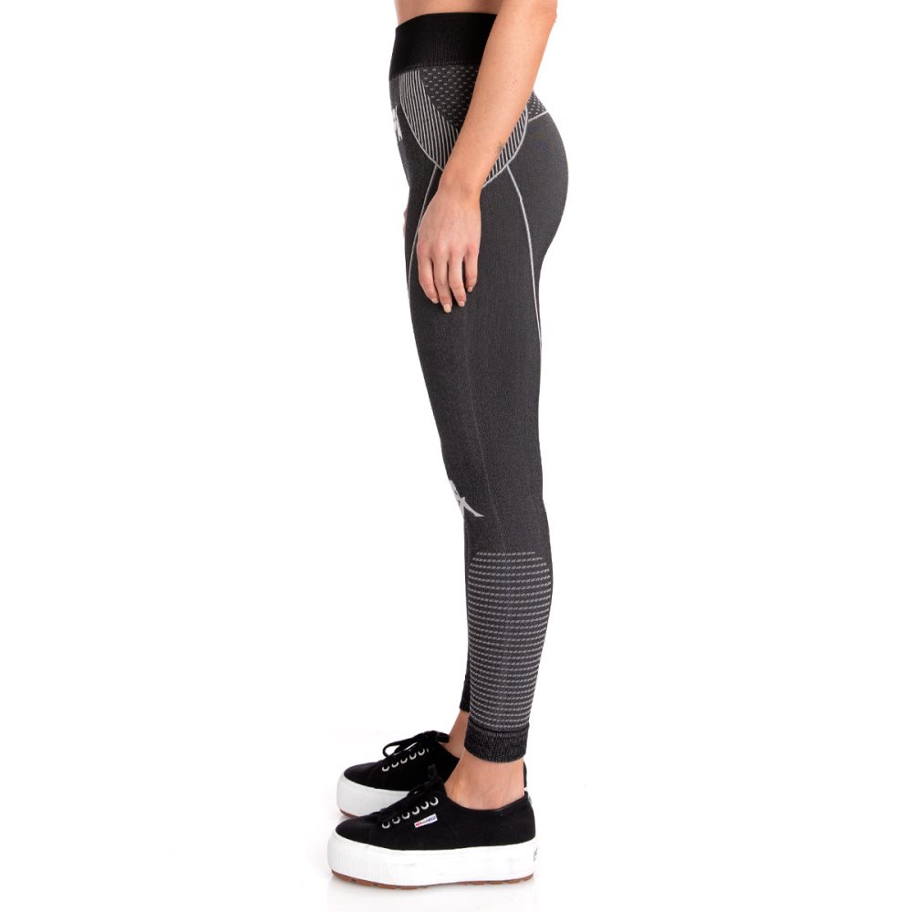 Kappa Authentic Trybunalski Leggings Black | WP1428590