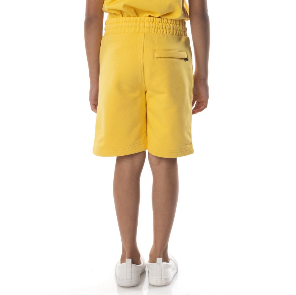 Kappa Authentic Uppsala Shorts Yellow Brown | ZB6719450