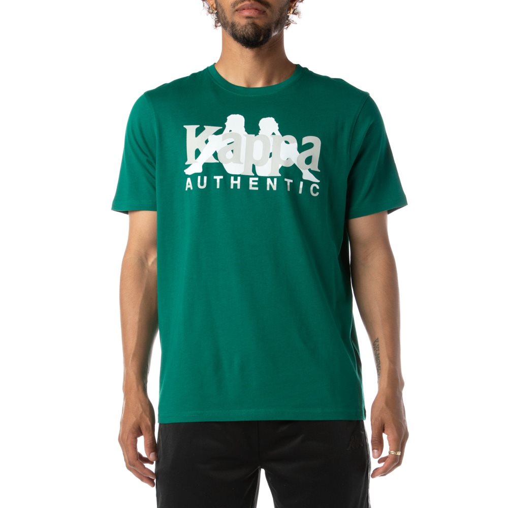 Kappa Authentic Vanguard T Shirts Green | XB7813659