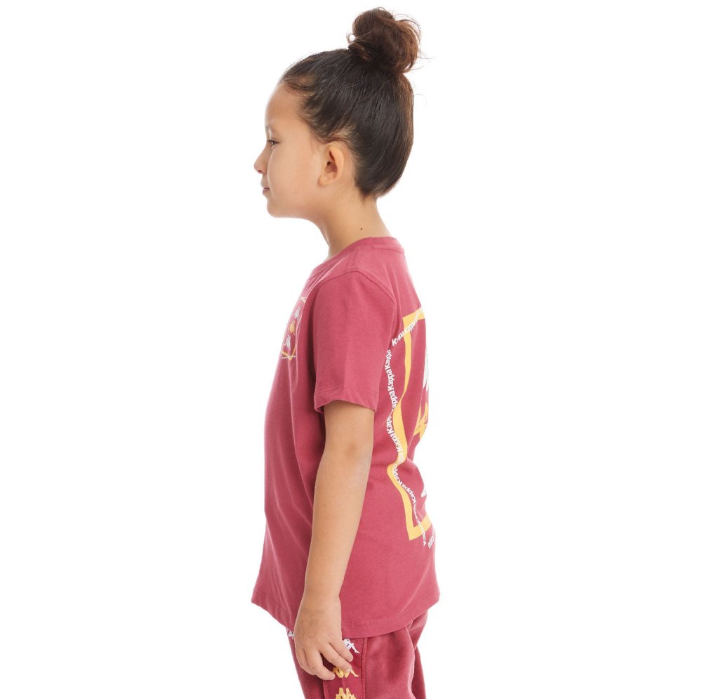 Kappa Authentic Vlado T Shirts Burgundy | LS9867154