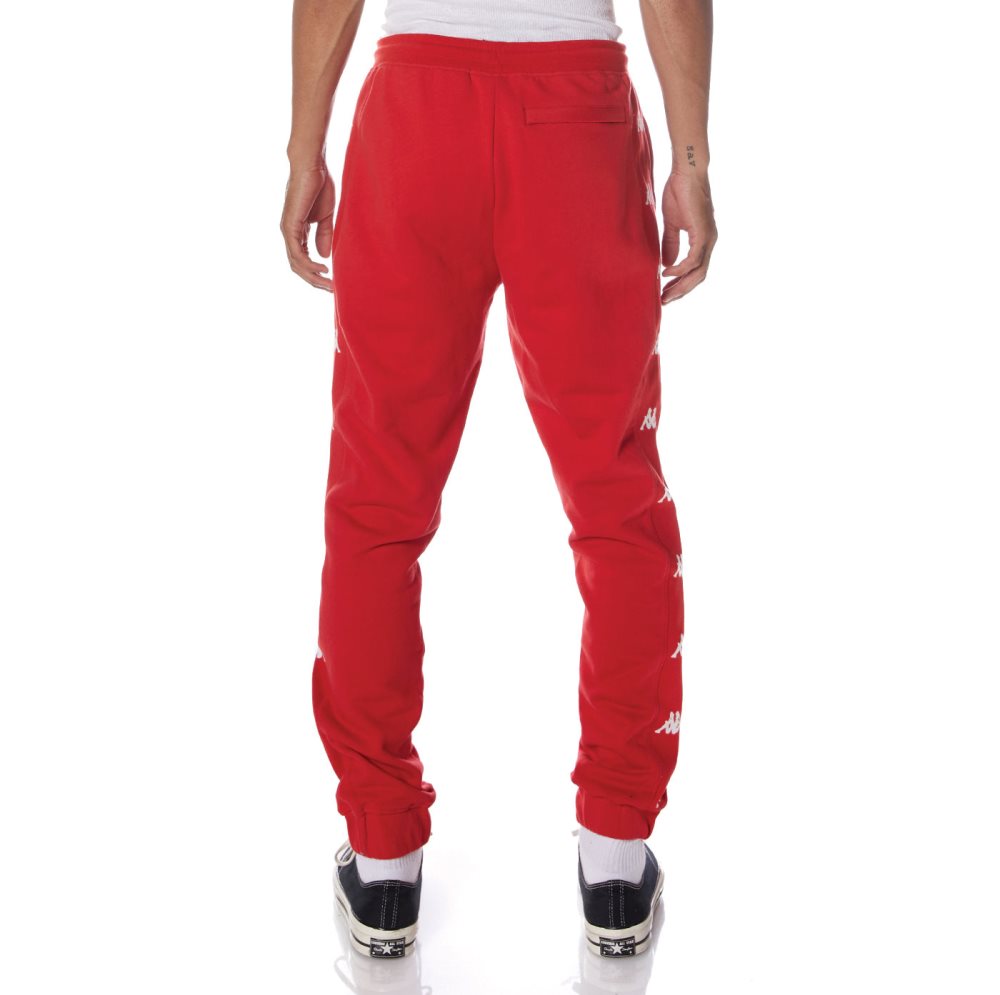 Kappa Authentic Volki Sweatpants Red White | TB9836710