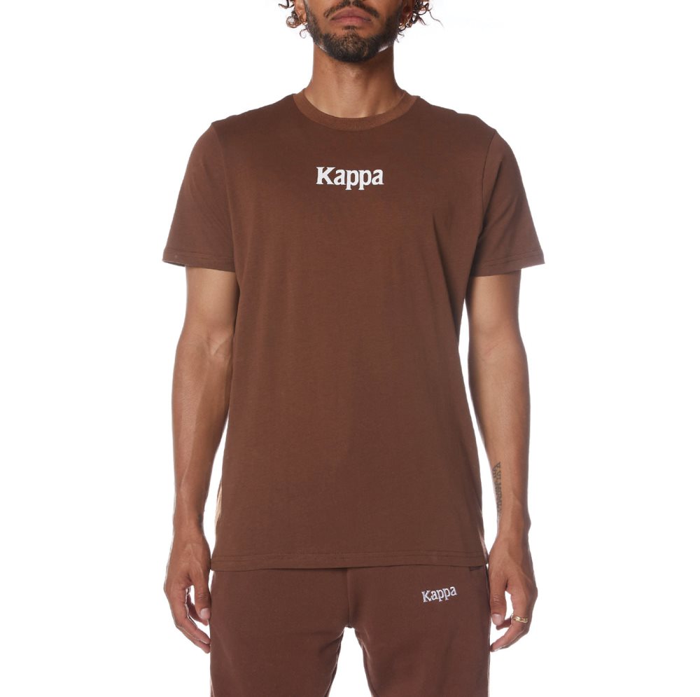 Kappa Authentic Vornit T Shirts Brown | MI1530947