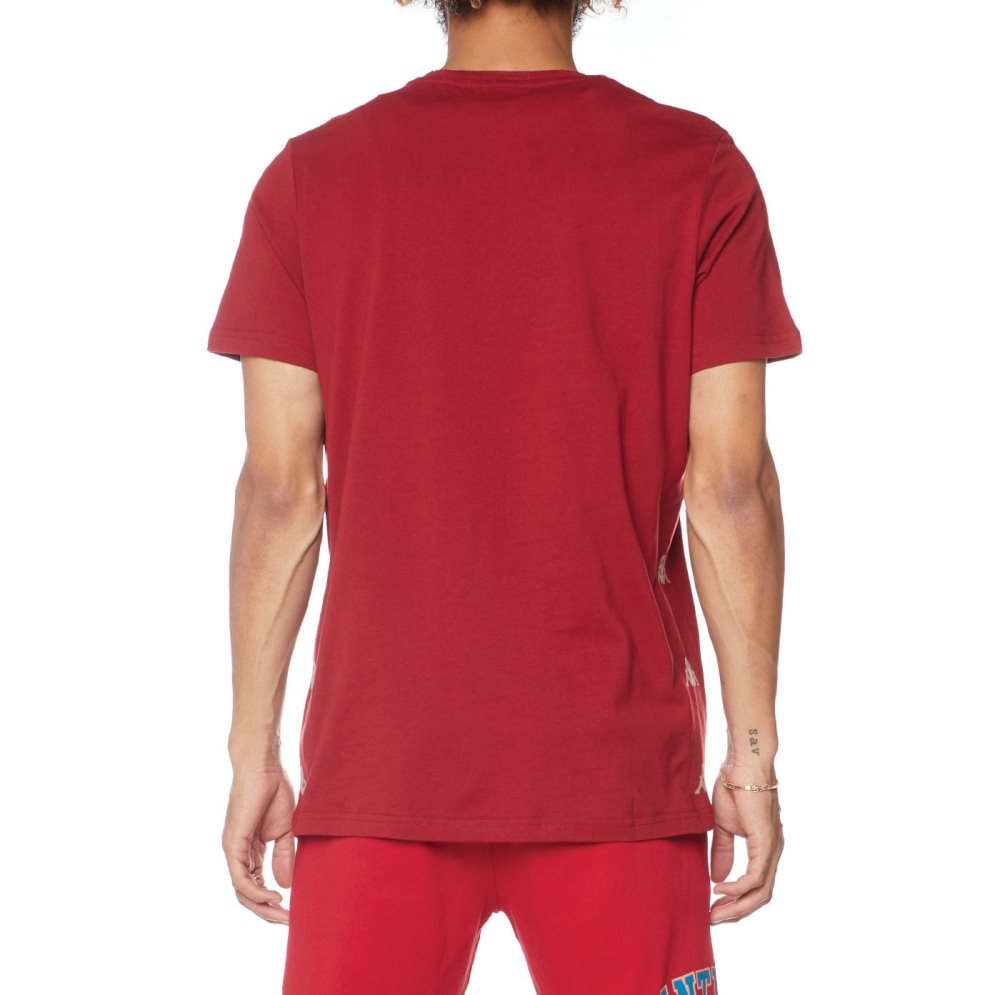 Kappa Authentic Vornit T Shirts Burgundy | MF5218460