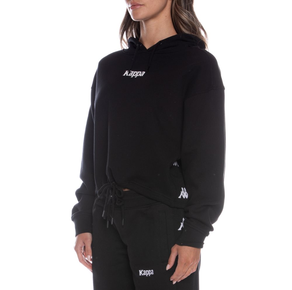 Kappa Authentic Voty Hoodie Black | CU9307561
