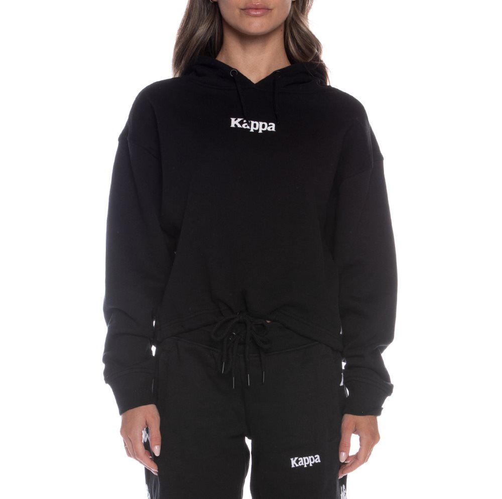 Kappa Authentic Voty Hoodie Black | CU9307561