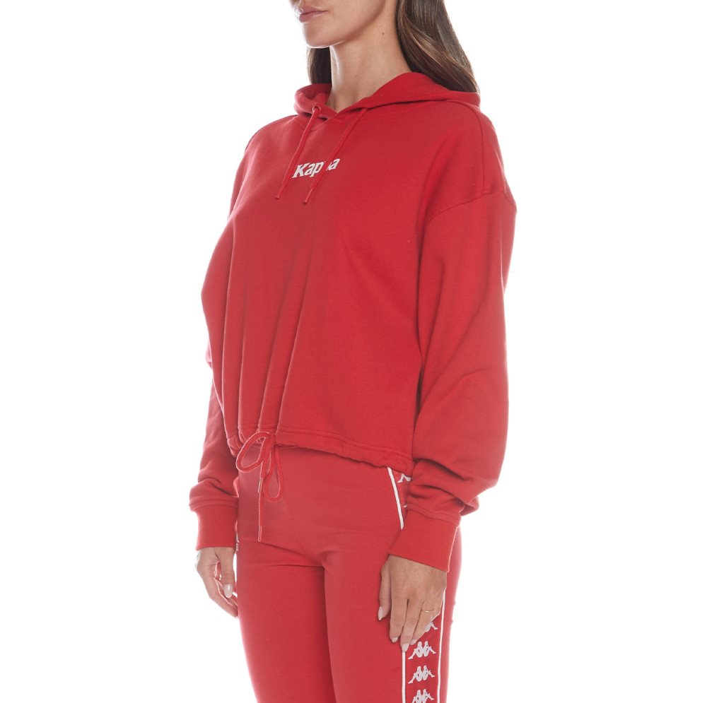 Kappa Authentic Voty Hoodie Red | XM7453206