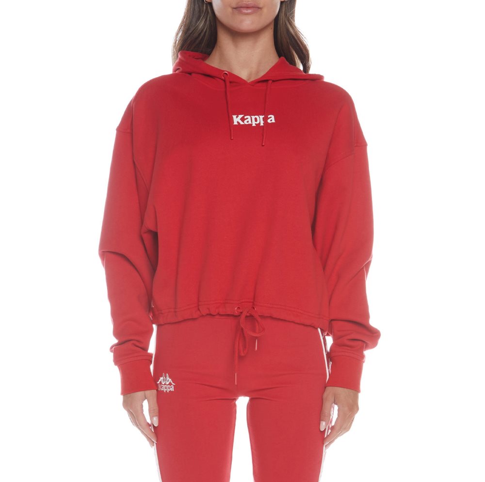 Kappa Authentic Voty Hoodie Red | XM7453206
