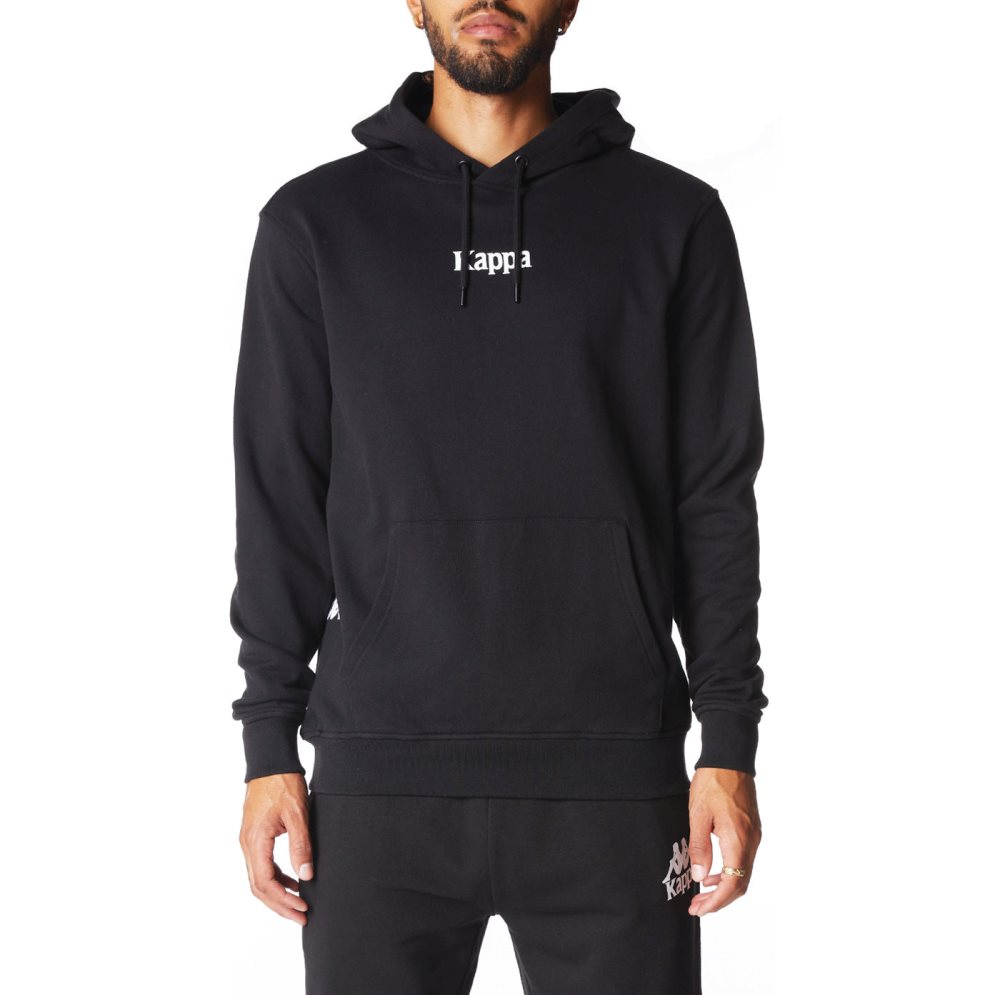Kappa Authentic Vulgund Hoodie Black | KO6724805