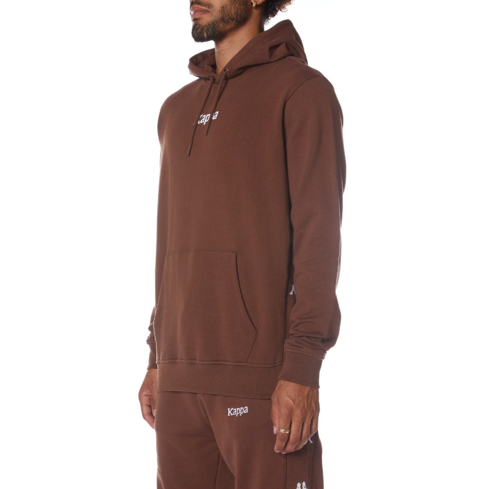 Kappa Authentic Vulgund Hoodie Brown | VW8159736