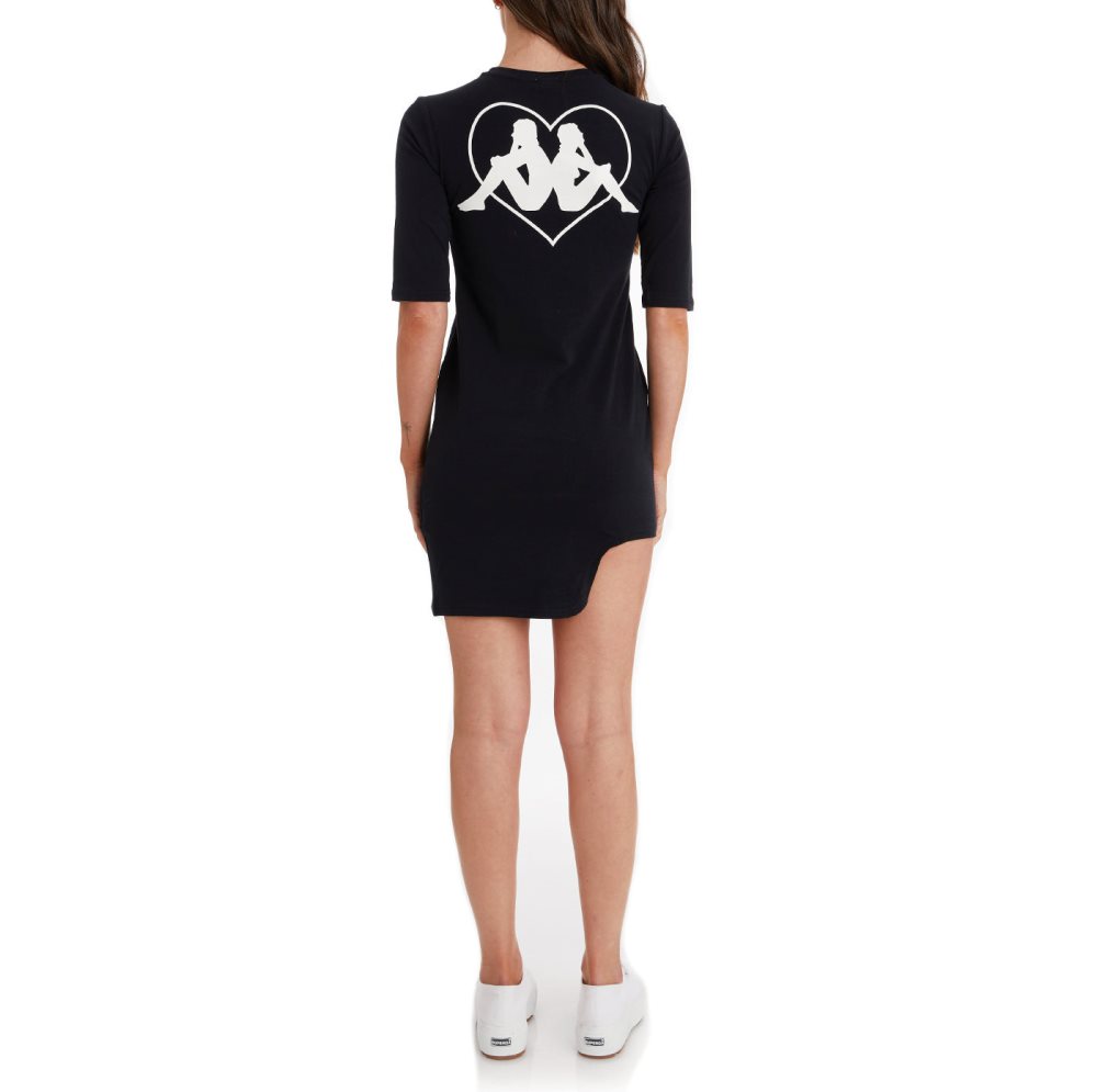 Kappa Authentic Wloclawek Dress Black | AJ6037254