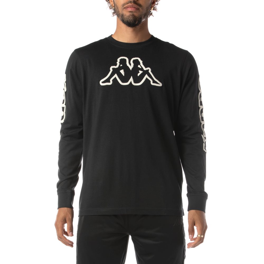 Kappa Logo Aby T Shirts Black | AT7804653