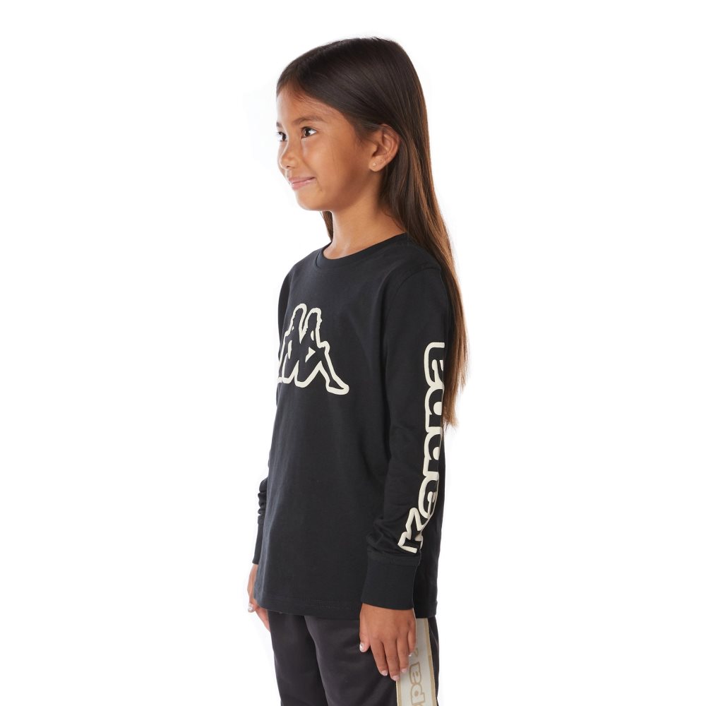 Kappa Logo Aby T Shirts Black | AX2317894