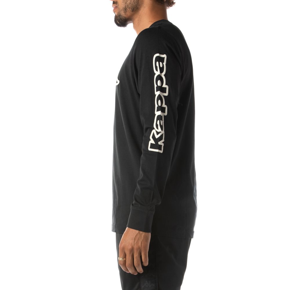 Kappa Logo Aby T Shirts Black | DK3768912