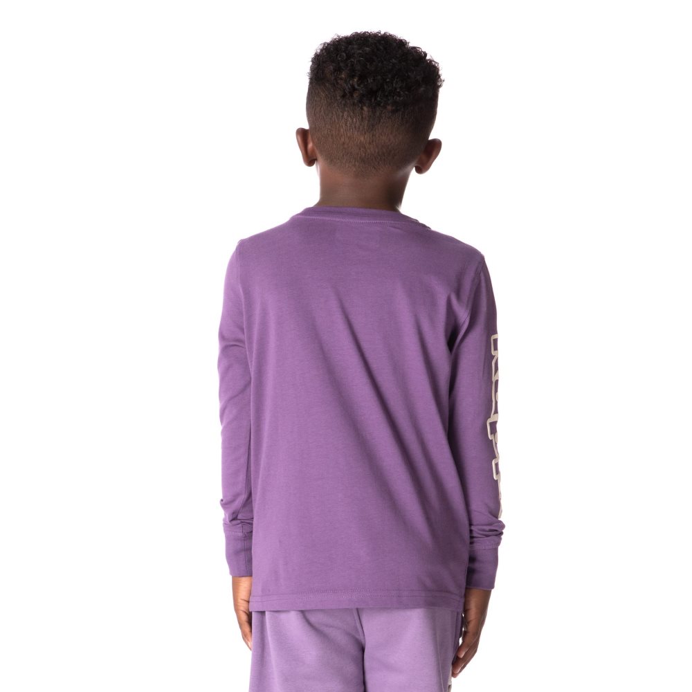 Kappa Logo Aby T Shirts Purple | UD6135840