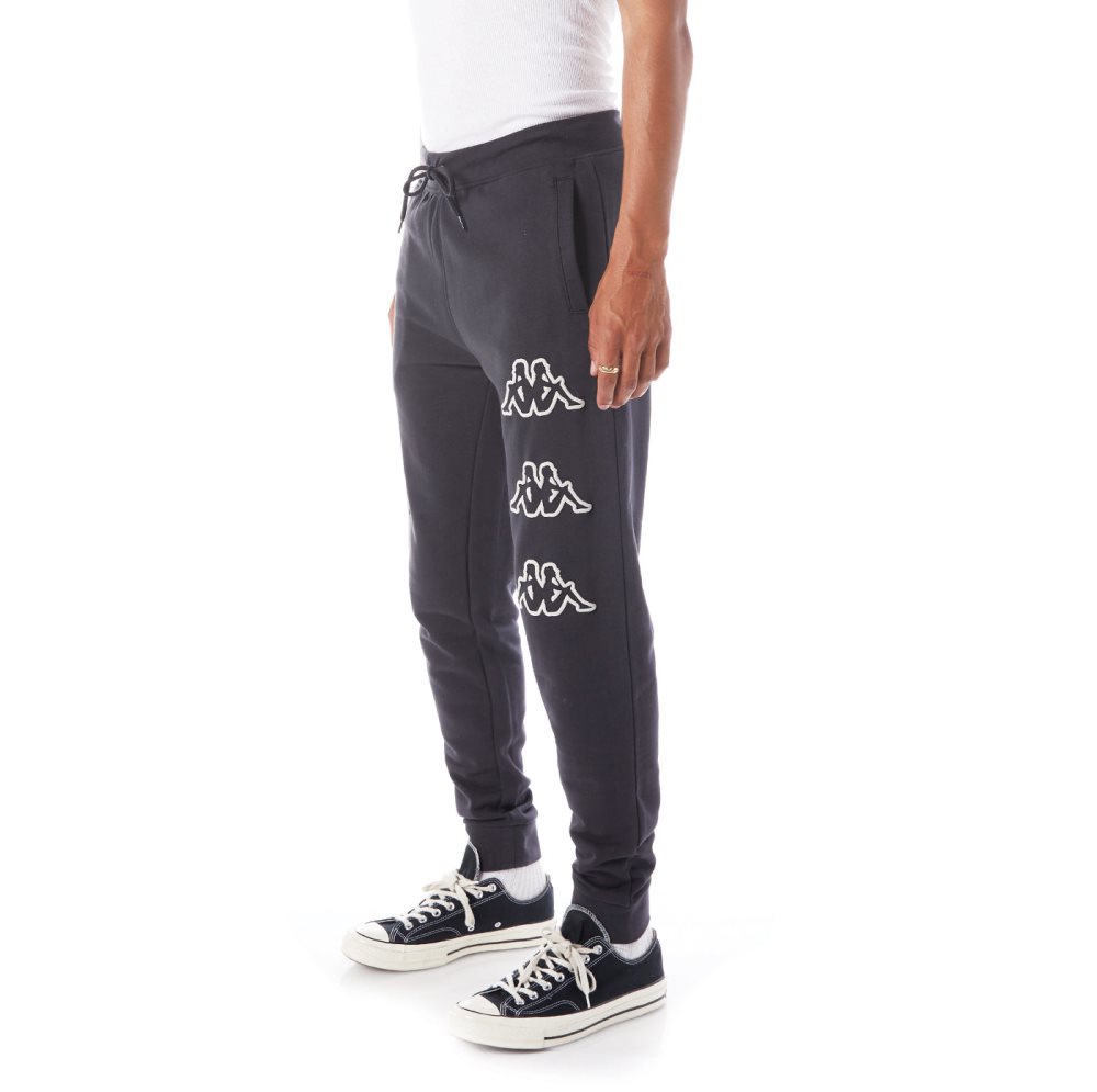 Kappa Logo Arsyx Sweatpants Black | WP6514270