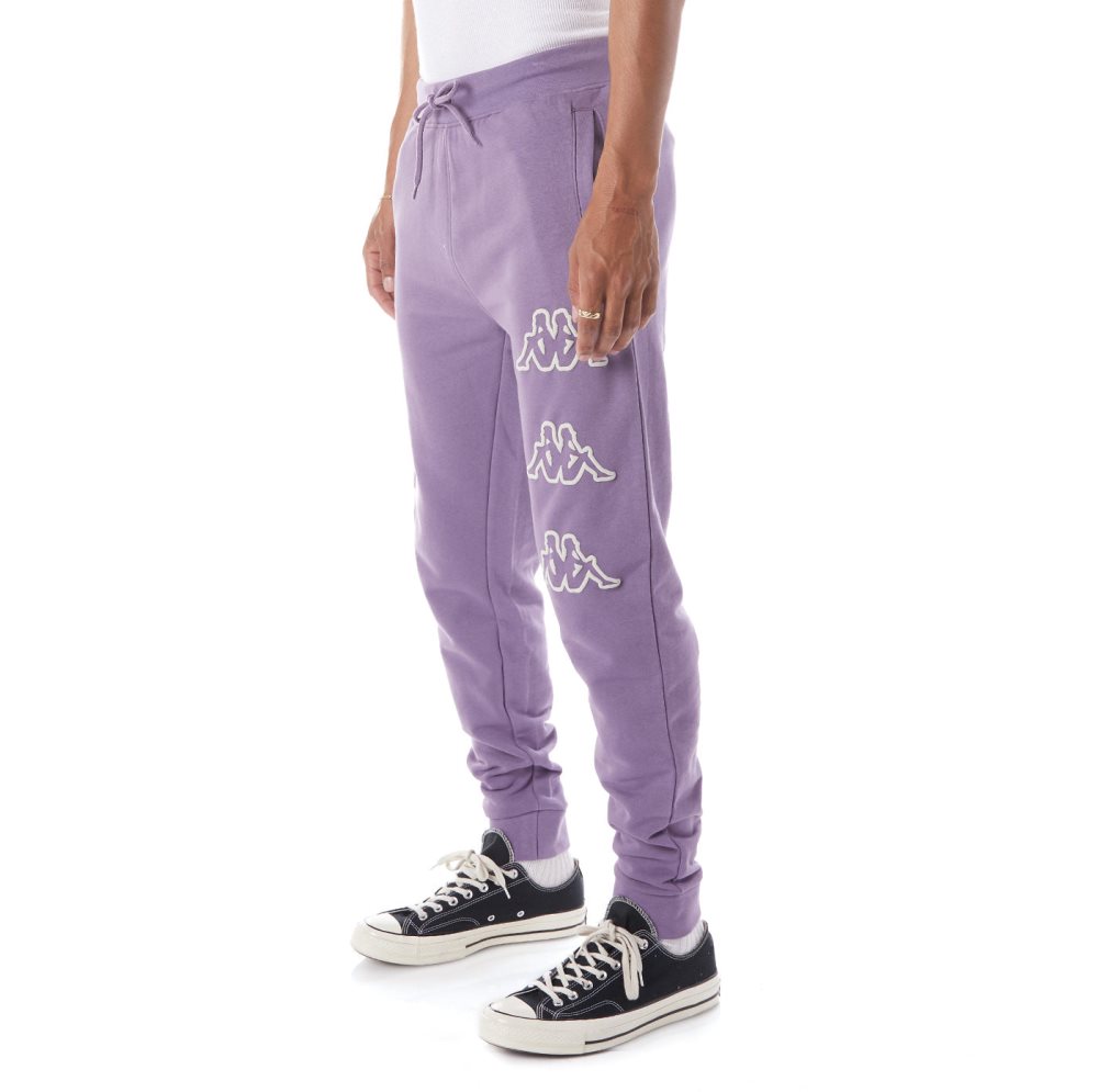 Kappa Logo Arsyx Sweatpants Purple | NY9438215