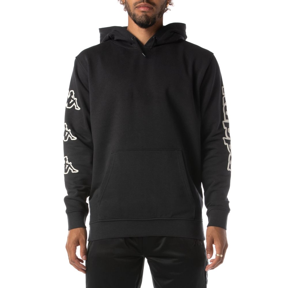 Kappa Logo Avo Hoodie Black | HJ6190284