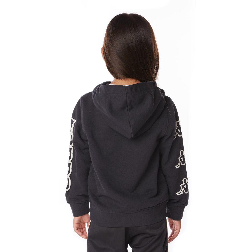 Kappa Logo Avo Hoodie Black | JU3061578
