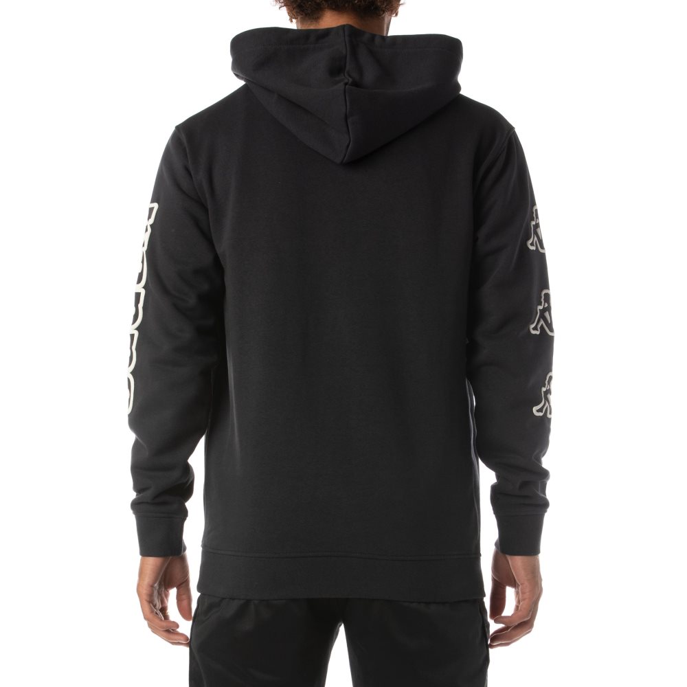 Kappa Logo Avo Hoodie Black | WU5837069