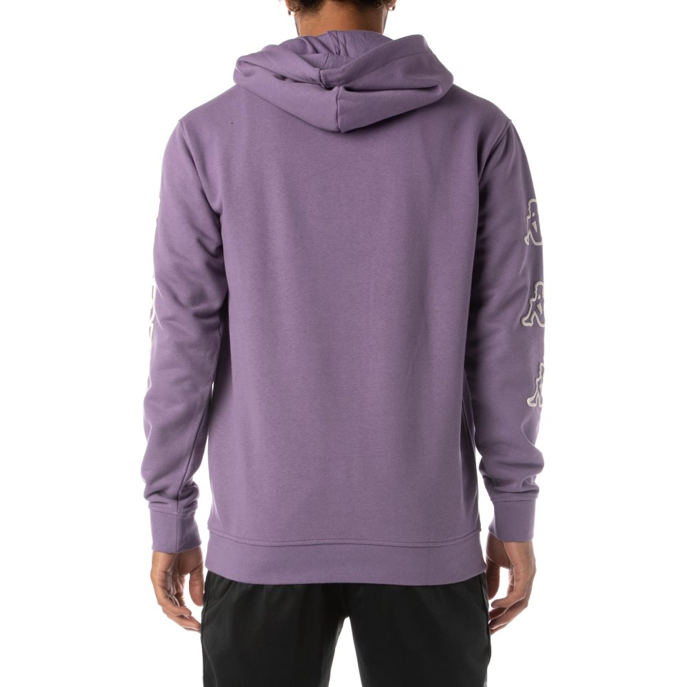 Kappa Logo Avo Hoodie Purple | CI1250739