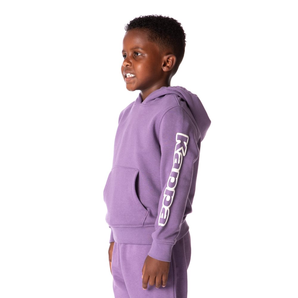 Kappa Logo Avo Hoodie Purple | FT7960431