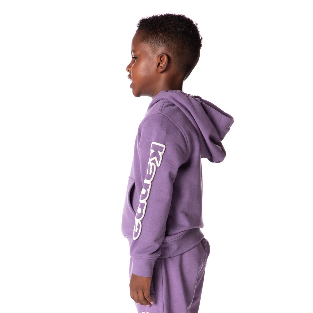 Kappa Logo Avo Hoodie Purple | FT7960431