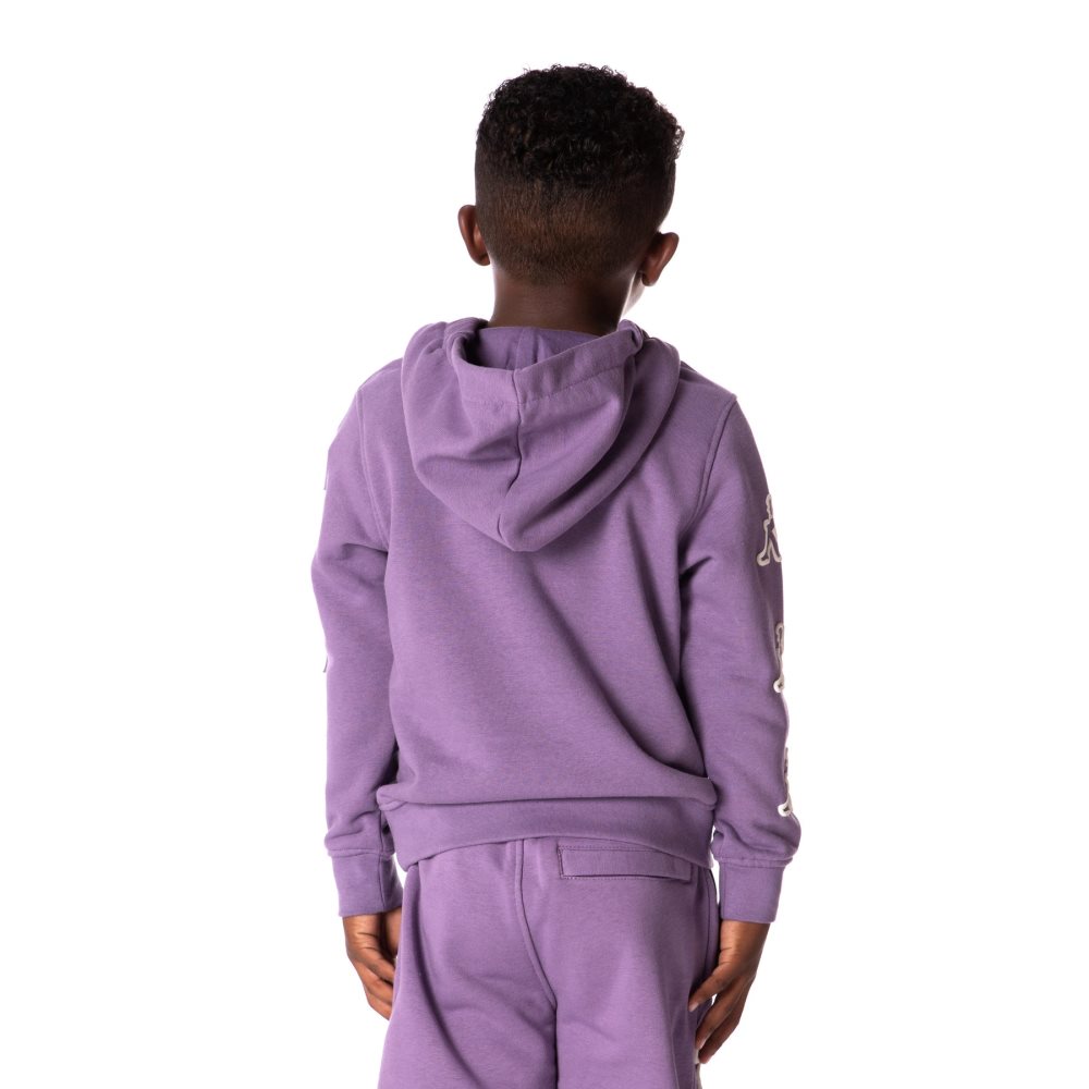 Kappa Logo Avo Hoodie Purple | FT7960431