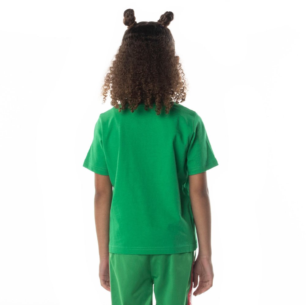 Kappa Logo Bant T Shirts Green | NL8402376