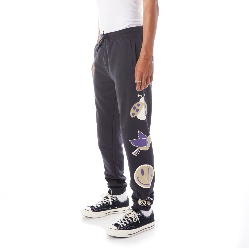 Kappa Logo Barillas Sweatpants Black | UQ2584601