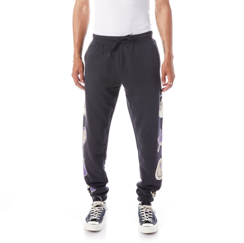 Kappa Logo Barillas Sweatpants Black | UQ2584601