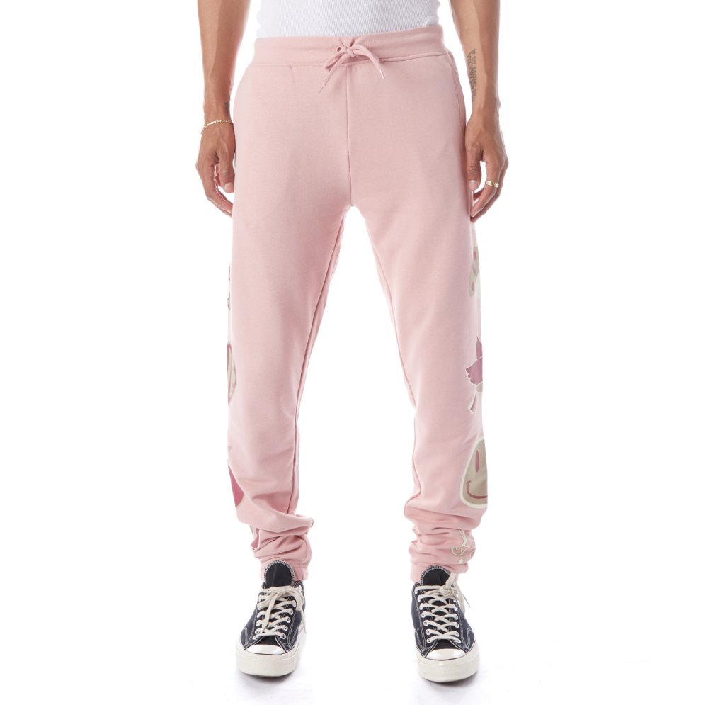 Kappa Logo Barillas Sweatpants Light Pink | LX8054697