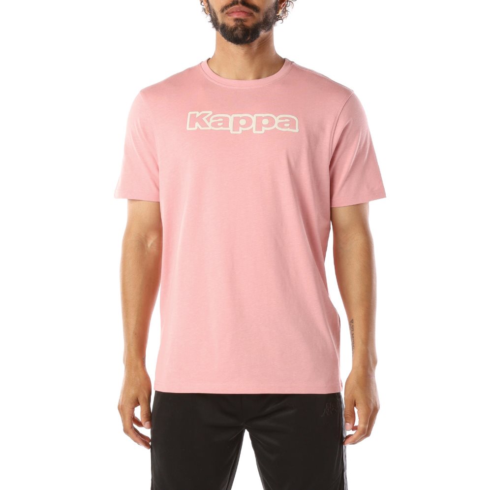 Kappa Logo Cabal T Shirts Light Pink | CV9248715