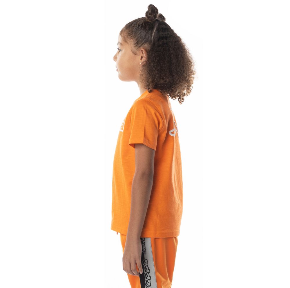 Kappa Logo Cabal T Shirts Orange | EC5967230