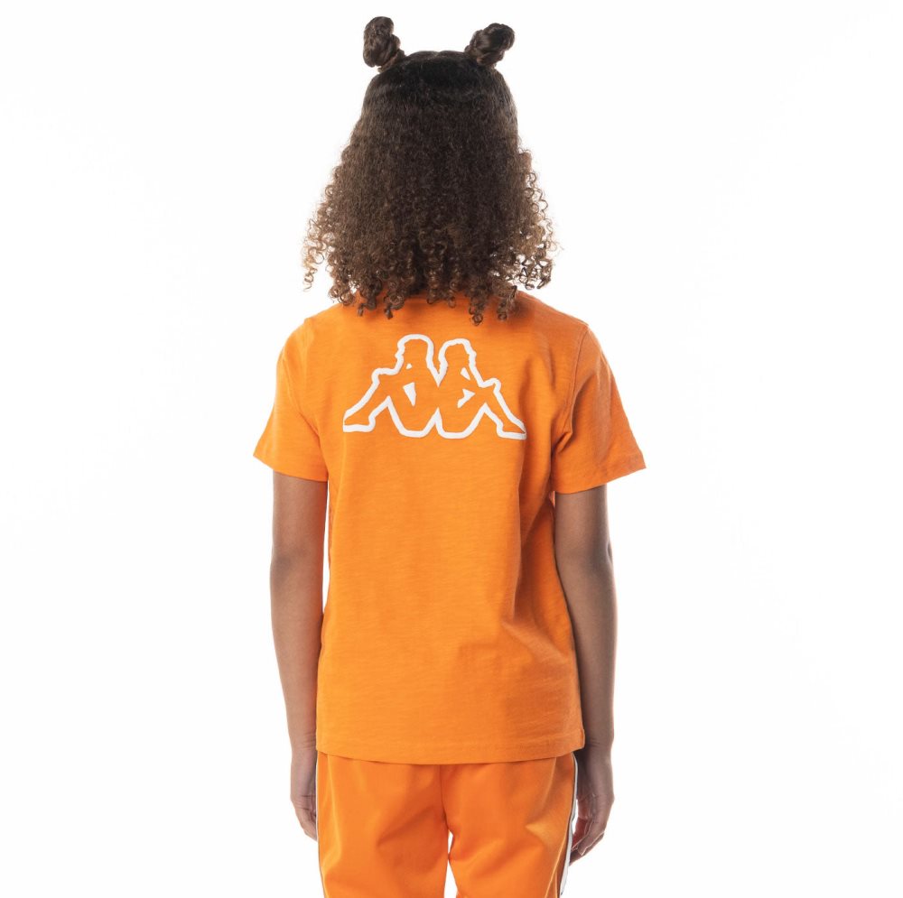 Kappa Logo Cabal T Shirts Orange | EC5967230