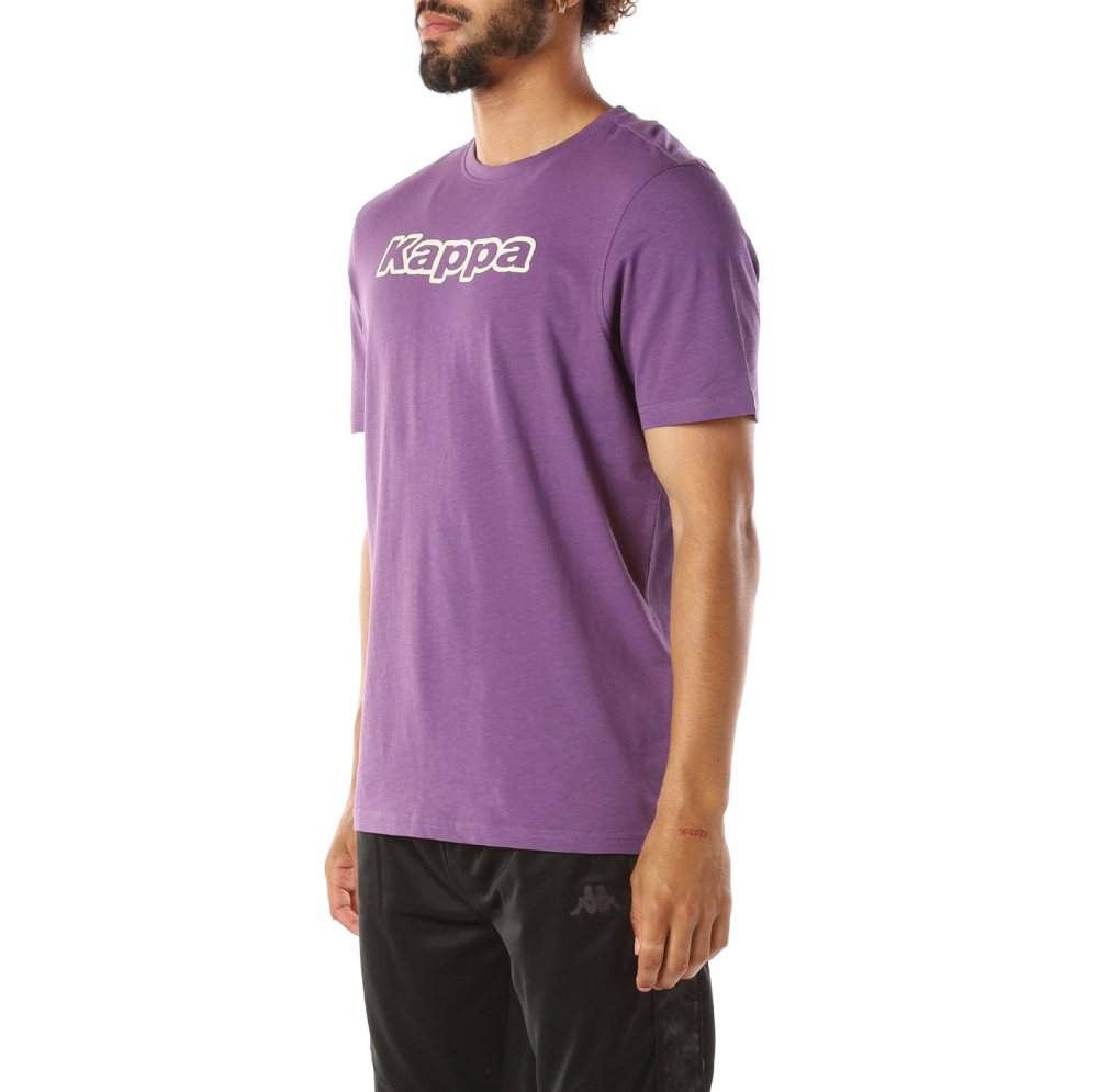 Kappa Logo Cabal T Shirts Purple | FW7143285