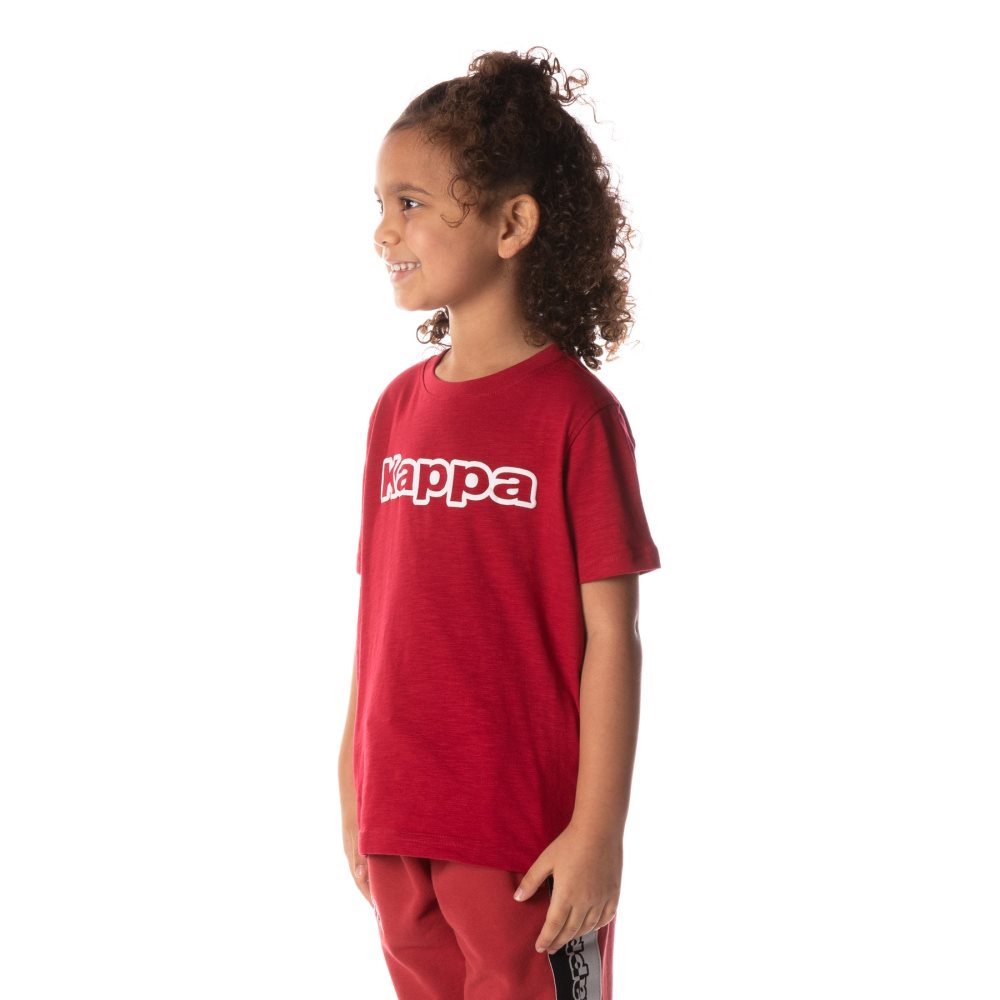 Kappa Logo Cabal T Shirts Red | TJ8436509