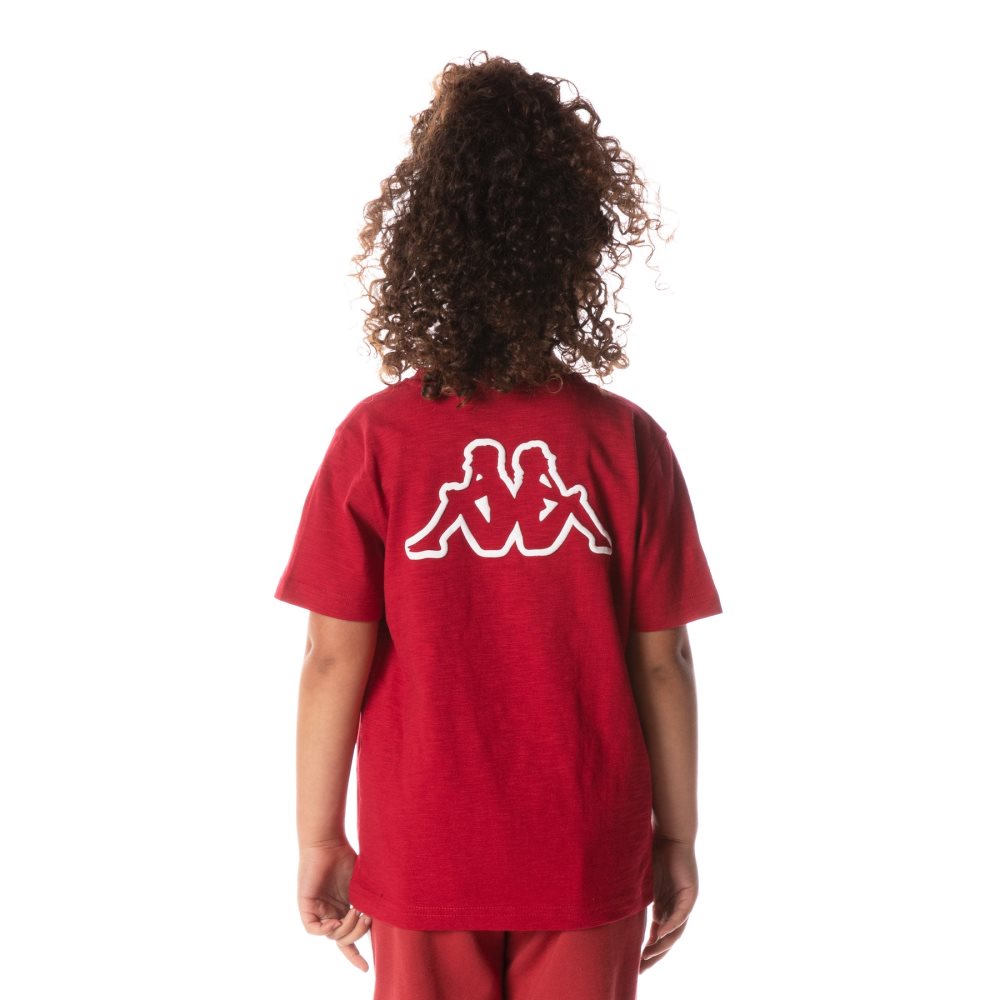 Kappa Logo Cabal T Shirts Red | TJ8436509