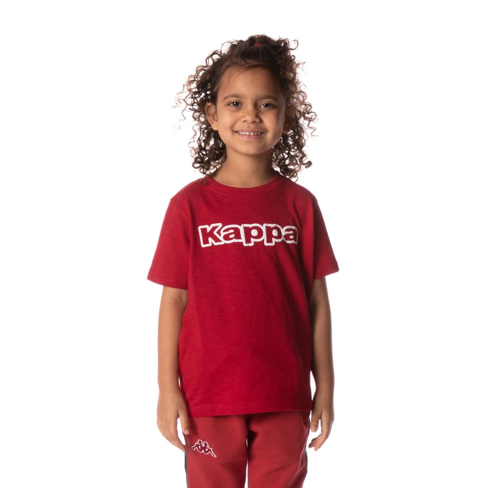 Kappa Logo Cabal T Shirts Red | TJ8436509