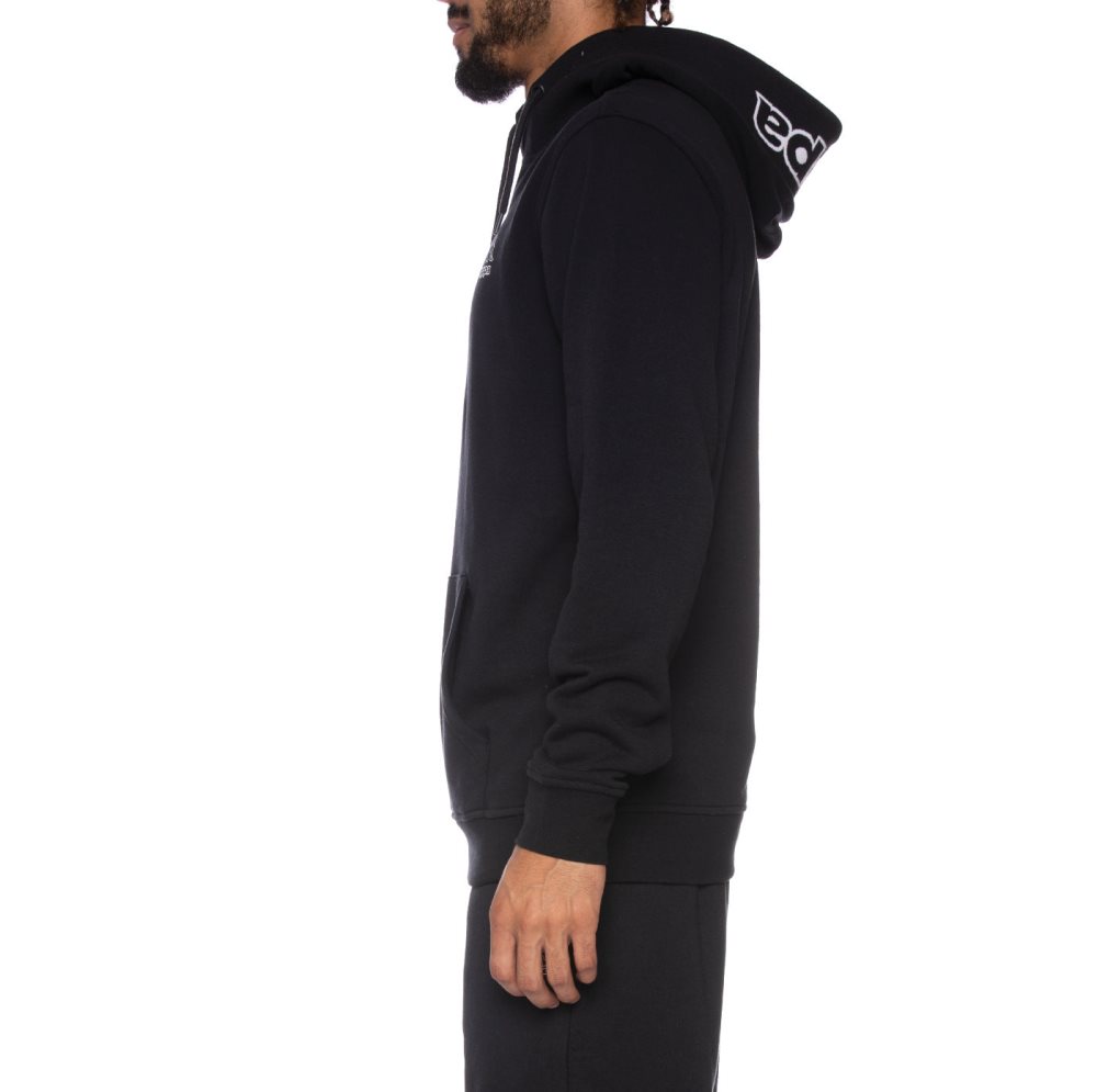Kappa Logo Covington Hoodie Black | NG5286041