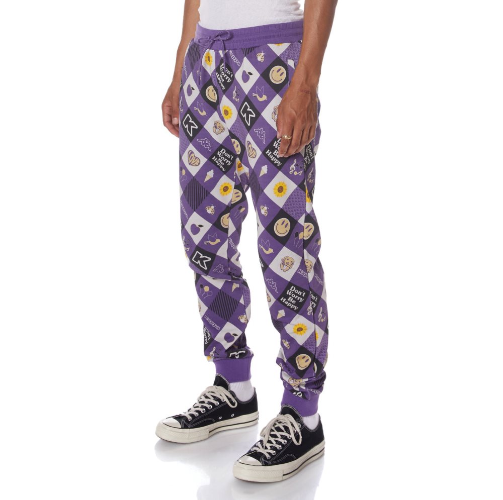 Kappa Logo Edmar Sweatpants Purple | QR2954637